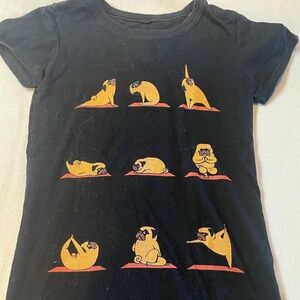 Pug Yoga Kids T Shirt